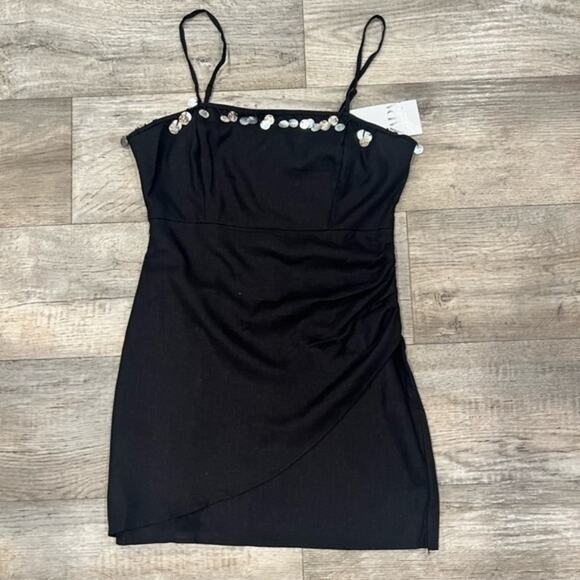ZARA Linen Blend Mini Dress NWT - Picture 12 of 14